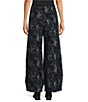 Bryn Walker Medina Velvet Chenille Printed Wide Leg Coordinating Pull-On Pants - Image 2