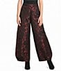 Bryn Walker Medina Wool-Blend Floral Wide Leg Pull-On Lantern Coordinating Pants - Image 1