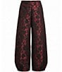 Bryn Walker Medina Wool-Blend Floral Wide Leg Pull-On Lantern Coordinating Pants - Image 5