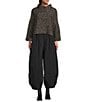 Bryn Walker Memory Crunch Elastic Waist Wide Leg Lantern Pants, Color:Black - Image 3