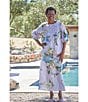Bryn Walker Memory Crunch Taffeta Bias Printed A-Line Pull-On Coordinating Skirt, Color:Lilla - Image 5