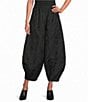 Bryn Walker Olin Memory Crunch Jacquard Wide Leg Lantern Pull-On Pants - Image 1