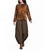 Bryn Walker Olin Memory Crunch Wide-Leg Lantern Pull-On Pants - Image 3