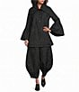 Bryn Walker Olin Memory Crunch Wide Leg Lantern Pull-On Pants - Image 3