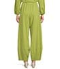 Bryn Walker Olivier Coordinating Cotton Jersey Knit Pull-On Oversized Lantern Pants - Image 2