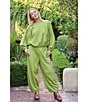 Bryn Walker Olivier Coordinating Cotton Jersey Knit Pull-On Oversized Lantern Pants - Image 5