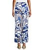 Bryn Walker Osca Printed Elastic Waist Wide Leg Pull-On Pants, Color:Iride - Image 2