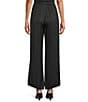 Bryn Walker Osca Satin Elastic Waist Wide Leg Pants, Color:Black - Image 2