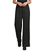 Bryn Walker Osca Satiny Woven Wide-Leg Relaxed Pull-On Pant - Image 1
