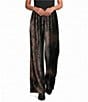 Bryn Walker Osca Velvet Wide Leg Pull-On Coordinating Pants - Image 1