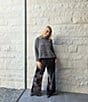 Bryn Walker Osca Velvet Wide Leg Pull-On Coordinating Pants - Image 4