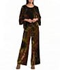 Bryn Walker Osca Velvet Wide-Leg Pull-On Pant - Image 3