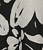 Color:Cream - Image 3 - Phryne Light Linen Floral Crew Neck 3/4 Ruffled Bell Sleeve Waistless Shift Dress