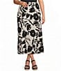 Bryn Walker Plus Printed A-Line Bias Skirt - Image 1
