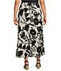 Bryn Walker Plus Printed A-Line Bias Skirt - Image 2