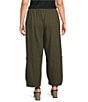 Bryn Walker Plus Size Casbah Oversized Pull-On Crop Pants - Image 2