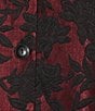Bryn Walker Plus Size Danuta Floral Mandarin Collar Long Wide Sleeve Oversized Button-Front Coordinating Jacket - Image 4
