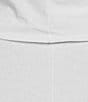Color:White - Image 3 - Plus Size Enola Cotton Jersey Cowl Neck Elbow Sleeve High-Low Hem Tunic
