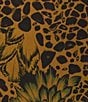 Bryn Walker Plus Size Feather Print Round Neck 3/4 Sleeve Oversized Dress - Image 3