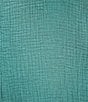Color:Garda - Image 3 - Plus Size Lana Cotton Gauze V-Neck 3/4 Sleeve Ruffle Hem Shift Dress
