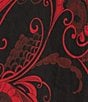 Bryn Walker Plus Size Linen Wesley Woven Garden Print Crew Neck Short Sleeve A-Line Midi Dress, Color:Kirsch - Image 4
