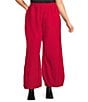 Bryn Walker Plus Size Medina Memory Crunch Elastic Wiast Lantern Tapered Pants, Color:Holly - Image 1