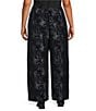 Bryn Walker Plus Size Medina Velvet Chenille Printed Wide Leg Coordinating Pull-On Pants - Image 2