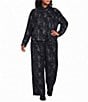 Bryn Walker Plus Size Medina Velvet Chenille Printed Wide Leg Coordinating Pull-On Pants - Image 3