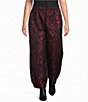 Bryn Walker Plus Size Medina Wool-Blend Floral Wide Leg Pull-On Lantern Pants - Image 1