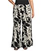 Bryn Walker Plus Size Osca Flower Petal Print Wide Leg Pull-On Pants,Specials : American Fashion Style Bags On Sale