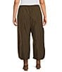 Bryn Walker Plus Size Pasha Memory Crunch Oversized Pull-On Crop Pants - Image 2