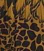 Bryn Walker Plus Size Satiny Woven Feather Print Wide-Leg Pull-On Pants - Image 4