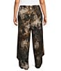 Bryn Walker Plus Size Seamus Jersey Knit Abstract Relaxed Draped Side Peaks Pull-On Ankle Coordinating Pants - Image 2