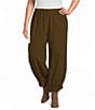Bryn Walker Plus Size Wylie Cotton Corduroy Relaxed Balloon Banded Cuff Hem Pull-On Pants - Image 1