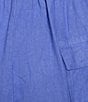 Bryn Walker Saba Light Linen Drawstring Waist Straight Leg Coordinating Pants, Color:Lisianthus - Image 4