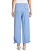 Bryn Walker Sasha Cotton Gauze Drawstring Cuffed Straight Leg Pants - Image 2