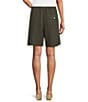 Bryn Walker Sasha Light Linen Drawstring Elastic Back Waistband Pull-On Shorts - Image 2