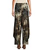 Bryn Walker Seamus Jersey Knit Abstract Relaxed Draped Side Peaks Pull-On Ankle Pants - Image 2