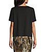 Bryn Walker Sia Scoop Neck Short Sleeve Shirt - Image 2
