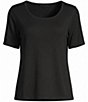 Bryn Walker Sia Scoop Neck Short Sleeve Shirt - Image 5
