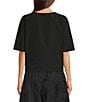 Bryn Walker Simon Memory Crunch Round Neck Short Sleeve Shirt - Image 2