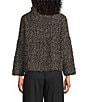 Bryn Walker Stowe Isle Of Skye Wool Blend Knit Mock Neck Long Sleeve Sweater, Color:Nero - Image 2