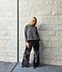 Bryn Walker Stowe Mock Neck Long Sleeve Boxy Sweater - Image 3