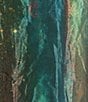 Color:Nebulosa - Image 4 - Taffeta Nebulosa Print Round Neck 3/4 Lantern Sleeve Coordinating Top