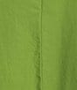 Color:Soca - Image 3 - Winsor Organic Cotton Poplin Round Neck Cap Sleeve Button-Front Midi Shirt Dress