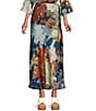 Bryn Walker Woven Fiori Print A-Line Bias Pull-On Coordinating Skirt - Image 1
