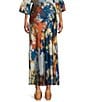 Bryn Walker Woven Fiori Print A-Line Bias Pull-On Coordinating Skirt - Image 2