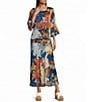 Bryn Walker Woven Fiori Print A-Line Bias Pull-On Coordinating Skirt - Image 3