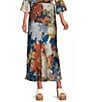 Bryn Walker Woven Fiori Print A-Line Bias Pull-On Coordinating Skirt - Image 1
