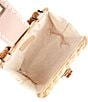Btb Los Angeles Brandi Straw Bamboo Handle Clutch, Color:Natural/Petal - Image 3